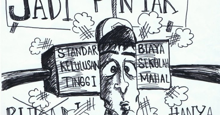 Contoh Gambar Karikatur Tentang Pendidikan Koleksi Gambar HD