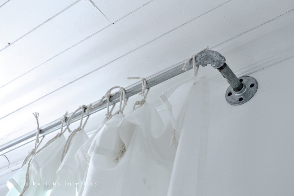 How To Make Pipe Curtain Rods With Sheet Curtains Plus Funky Mop Strings How To Make Pipe Curtain Rods With Sheet Curtains Plus Learn