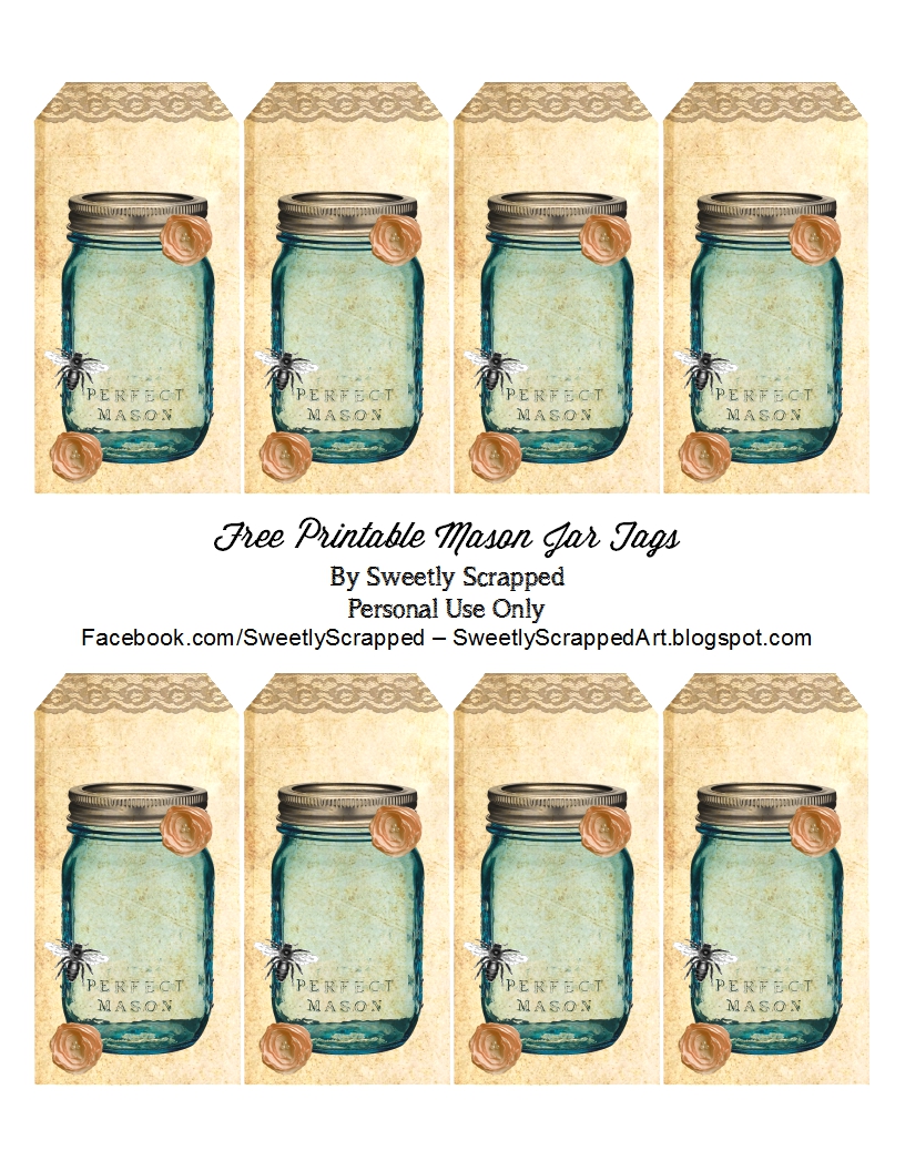 Free Printable Mason Jar Gift Tags