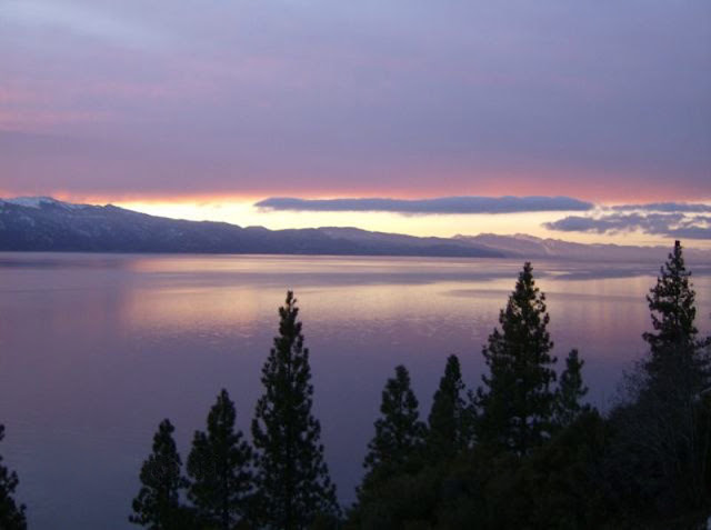 lake tahoe sunset