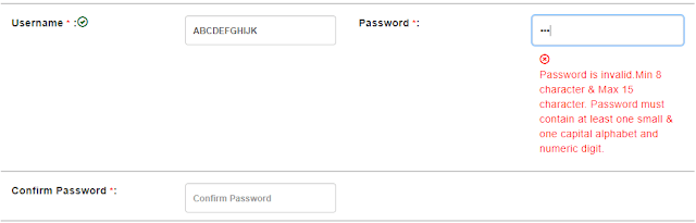 picture of irctc password option