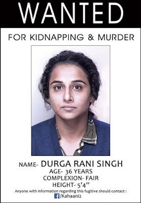 @InstaMag - The first teaser poster for filmmaker Sujoy Ghosh's much awaited suspense thriller "Kahaani 2" came out on Tuesday vidya-balan-wanted-in-kahaani-2