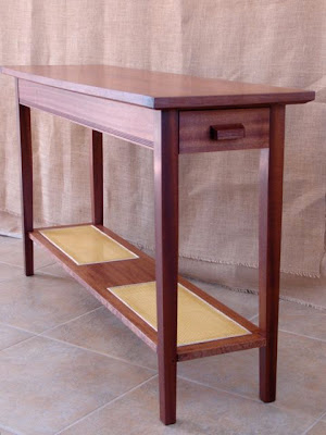 Woodworks by John: Sapele Hall Table is Done!