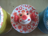 latas recicladas - dia das crianças - palhaço eva http://dessiral.blogspot.com.br/