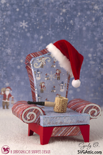 3d svg Santa's Chair