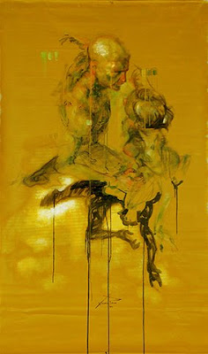 “El baile" Xolotl Polo Acrílico sobre lona plástica, 160 x 98 cm 2009