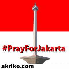 DP BBM Pray For Jakarta atas tragedi atau kejadian Bom Sarinah