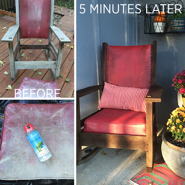 DIY // ROCKING CHAIR UPDATE, Oh So Lovely Blog