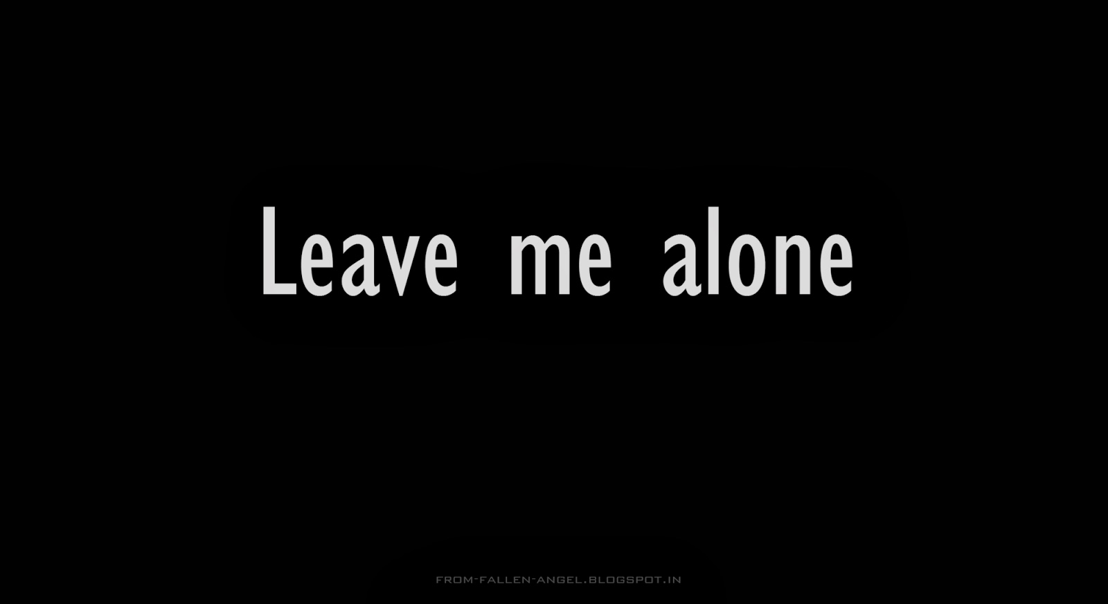 Fallen Angel Leave Me Alone Fallen Angel Leave Me Alone