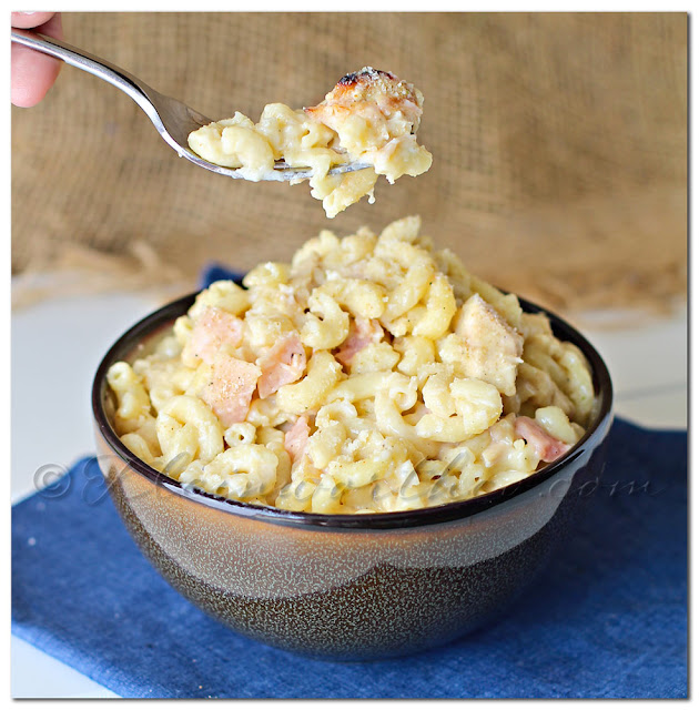 Chicken Cordon Bleu Creamy Mac & Cheese from Kleinworth and Co. Chicken Cordon Bleu Creamy Mac & Cheese from Kleinworth and Co.