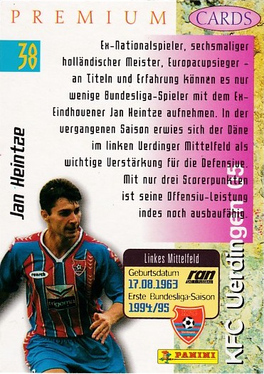 Karlsruher SC Programm 1995/96 KFC Uerdingen 
