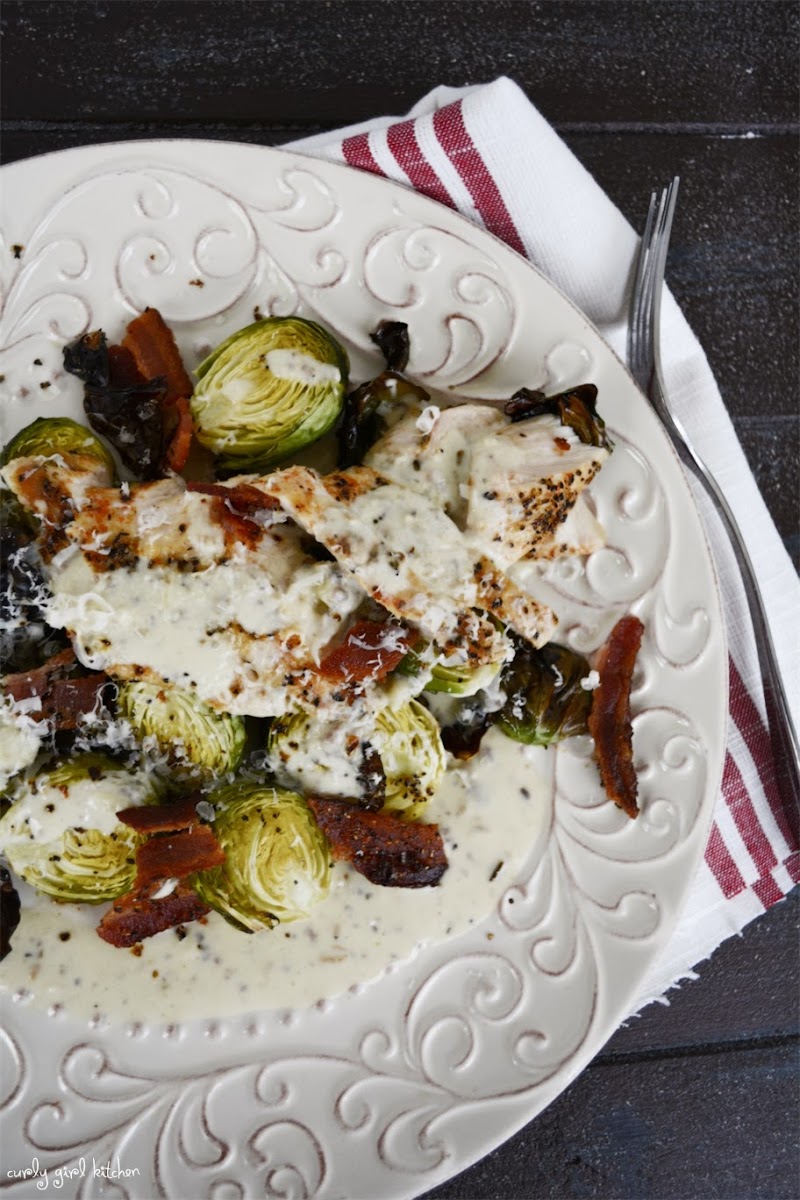 Curly Girl Kitchen Roasted Brussel Sprouts Caesar Salad