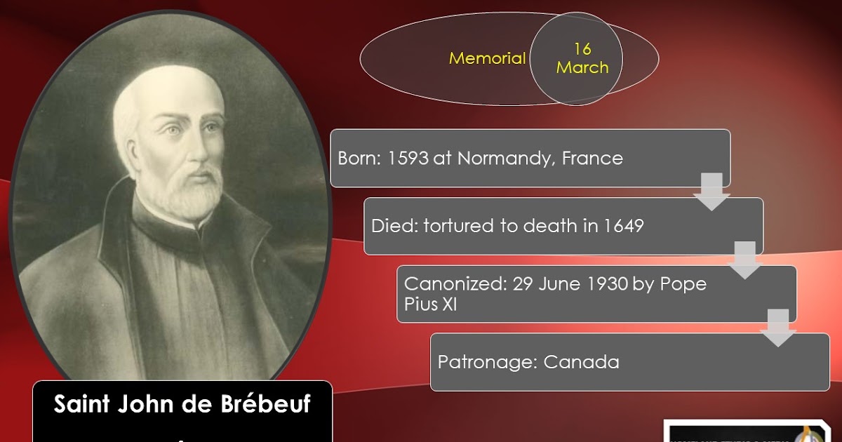 A 5MINUTE OUTREACH Saint John de Brébeuf pray for us!