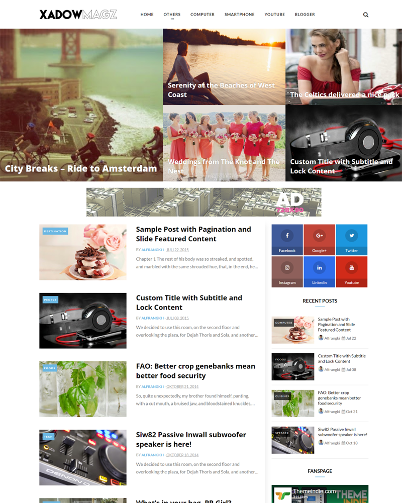  super flexible platform and fully reactive blogger theme XadowMagz   