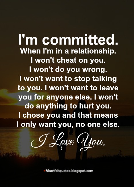 what does the word commitment mean in a relationship