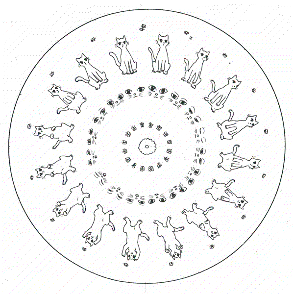 Phenakistoscope Template Printable Sketch Coloring Page Phenakistoscope Template Printable Sketch Coloring Page