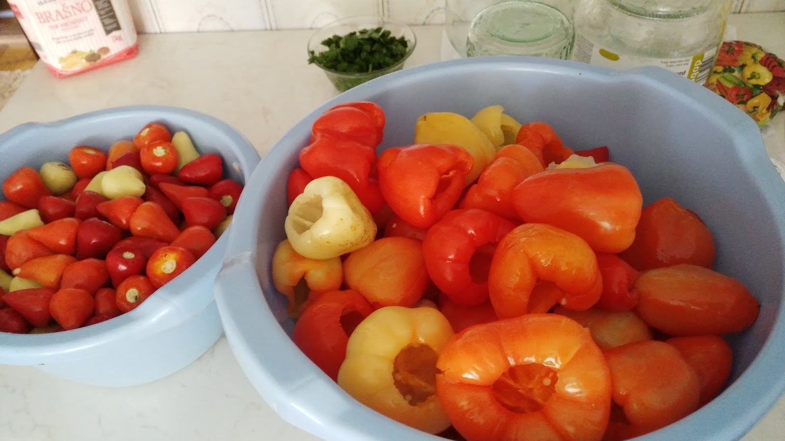 Bakina kuhinja barena paprika /cooked peppers/ Bakina kuhinja