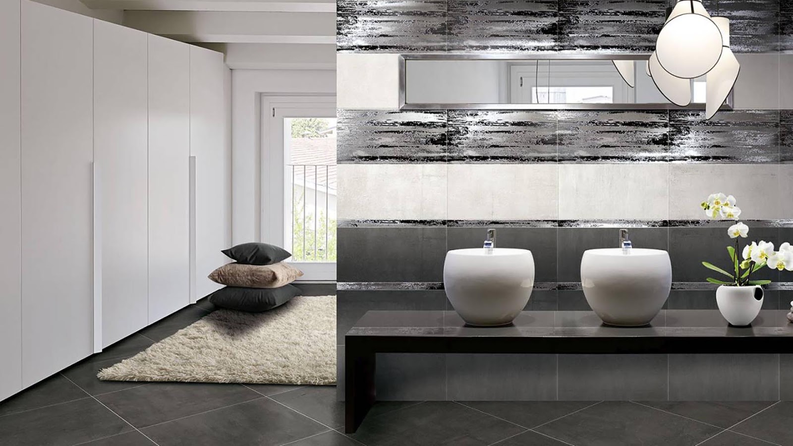 Comfort room tiles design ideas with BRENNERO Floor & Wall Tiles