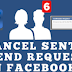 Facebook Cancel Friend Request