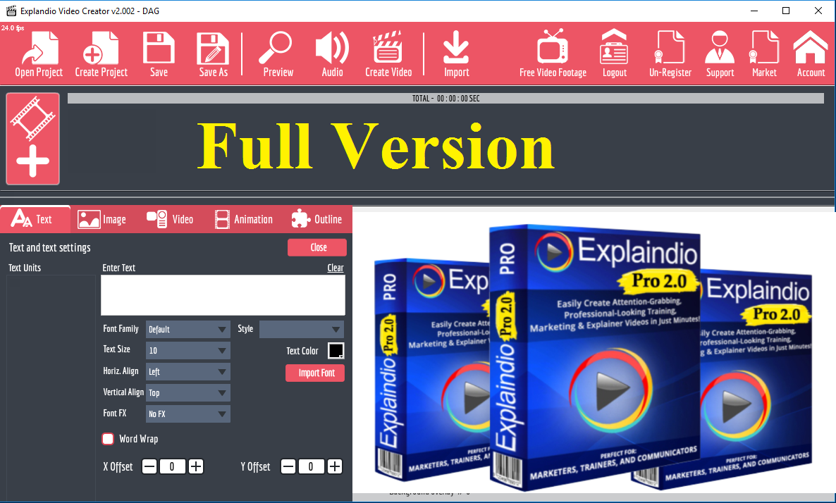 Explaindio Video Creator software, free download