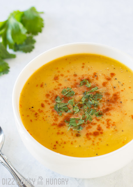 Healthy Butternut Squash Soup from Dizzy, Busy and Hungry