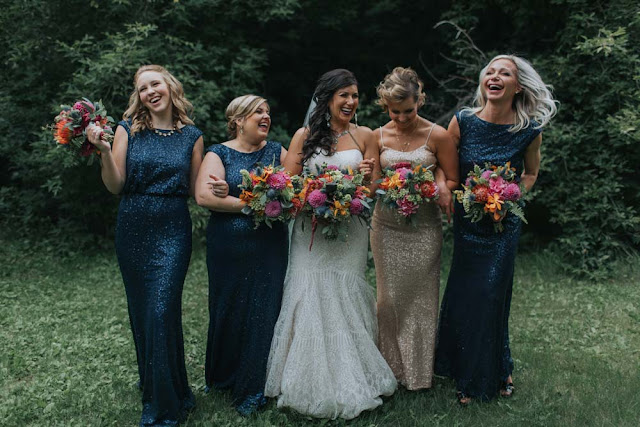 robes de demoiselle d'honneur en sequin
