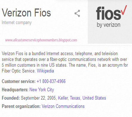 verizon communications customer service