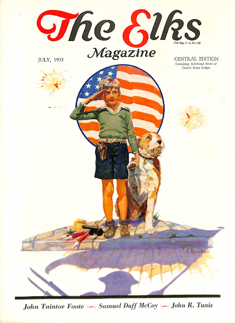 July 1933 cover for The Elks magazine by Colcord Heurlin