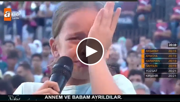 Küçük kızdan ağlatan soru.