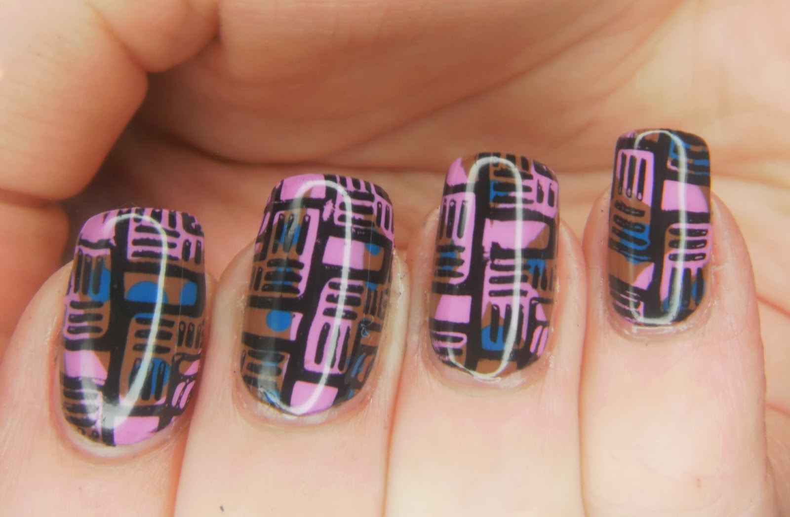 SpecialGirl Nails The Crumpet's Nail Tarts 33DC Day 4 Tribal