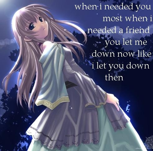 Sad Anime Girl Images With Quotes gambar ke 17