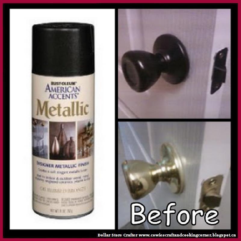 Dollar Store Crafter Door Knob Makeover
