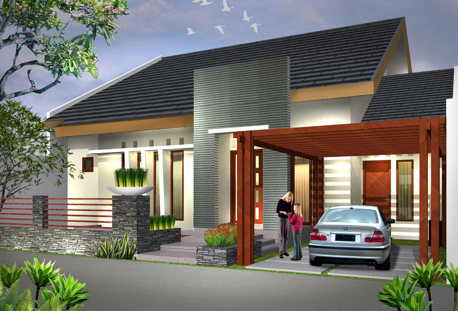 15 Desain Dan Denah Rumah Minimalis Type 90 Satu Lantai Modern Dan 15 Desain Dan Denah Rumah Minimalis Type 90 Satu Lantai Modern Dan