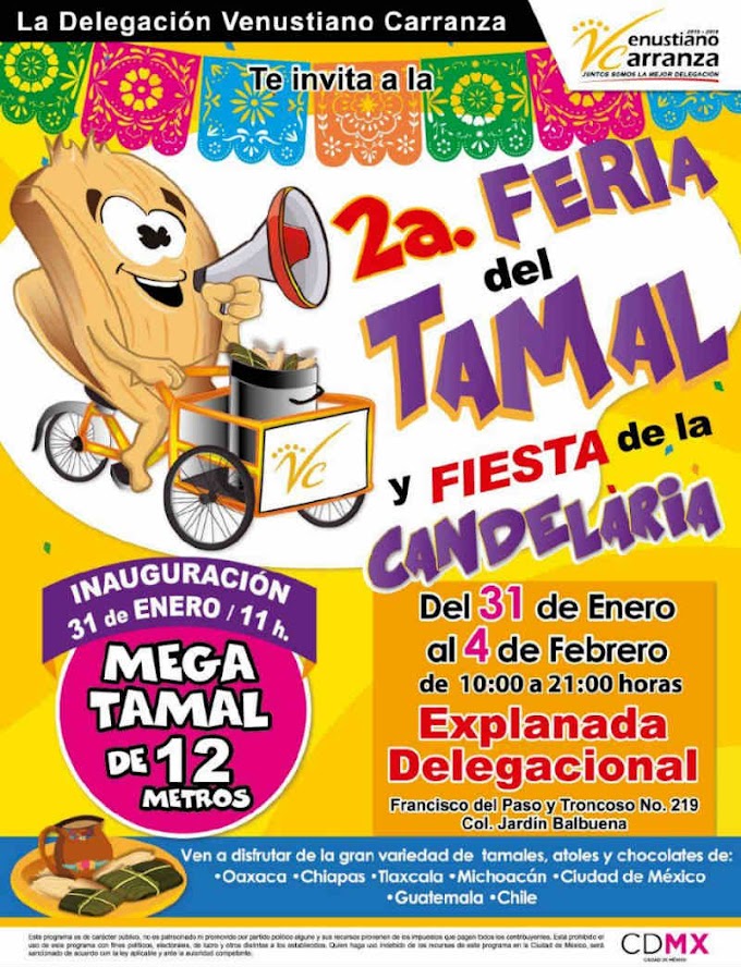 2° Feria del Tamal y Fiesta de la Candelaria en Venustiano Carranza 2018