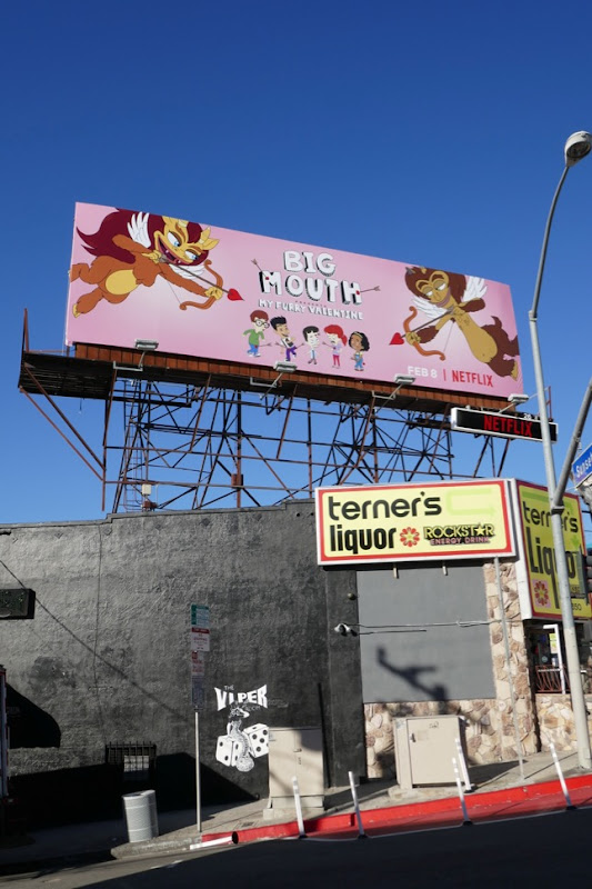 Big Mouth My Furry Valentine billboard Sunset Strip Big Mouth My Furry Valentine billboard
