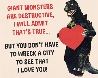 Zombie art The Spooky Vegan: Spooky Valentine's Day Cards