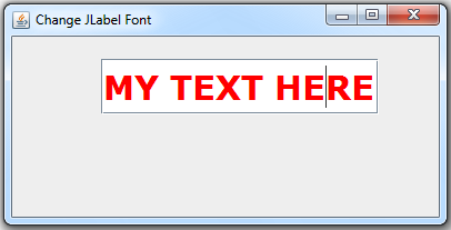 Jtextfield font color , name,size,style