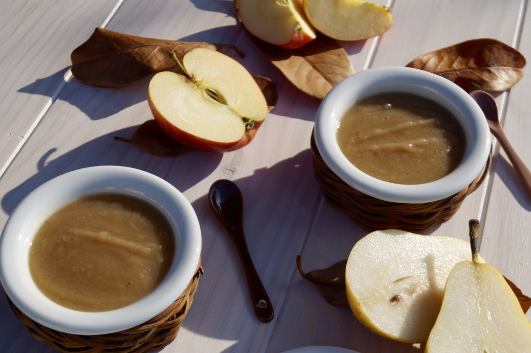 Compote pomme, poire, crème de marrons