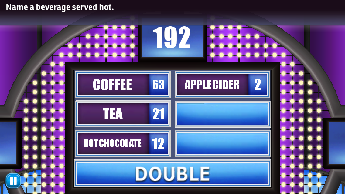Family Feud and Friends Game Answers Revealed! Name a beverage served hot.