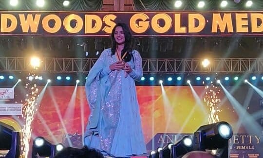Anushka Shetty Behindwoods GoldMedals awards 2018 