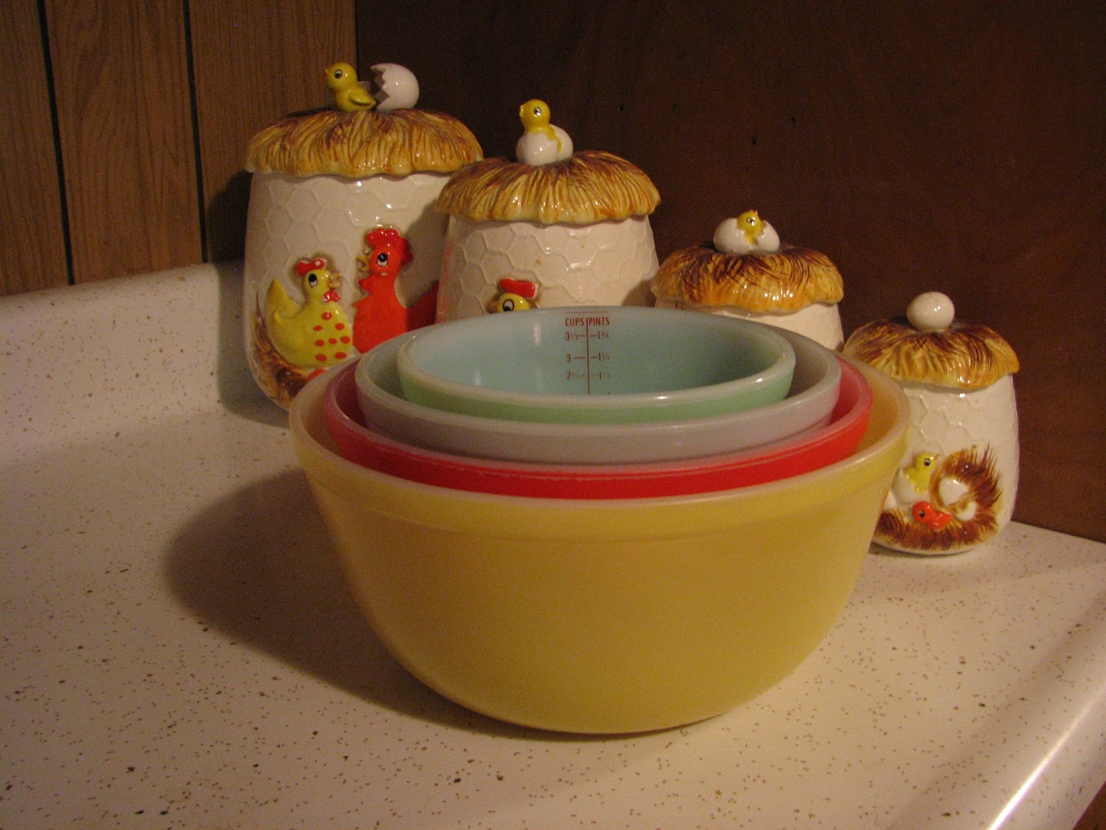 They Call This America Glasbake primary bowl set