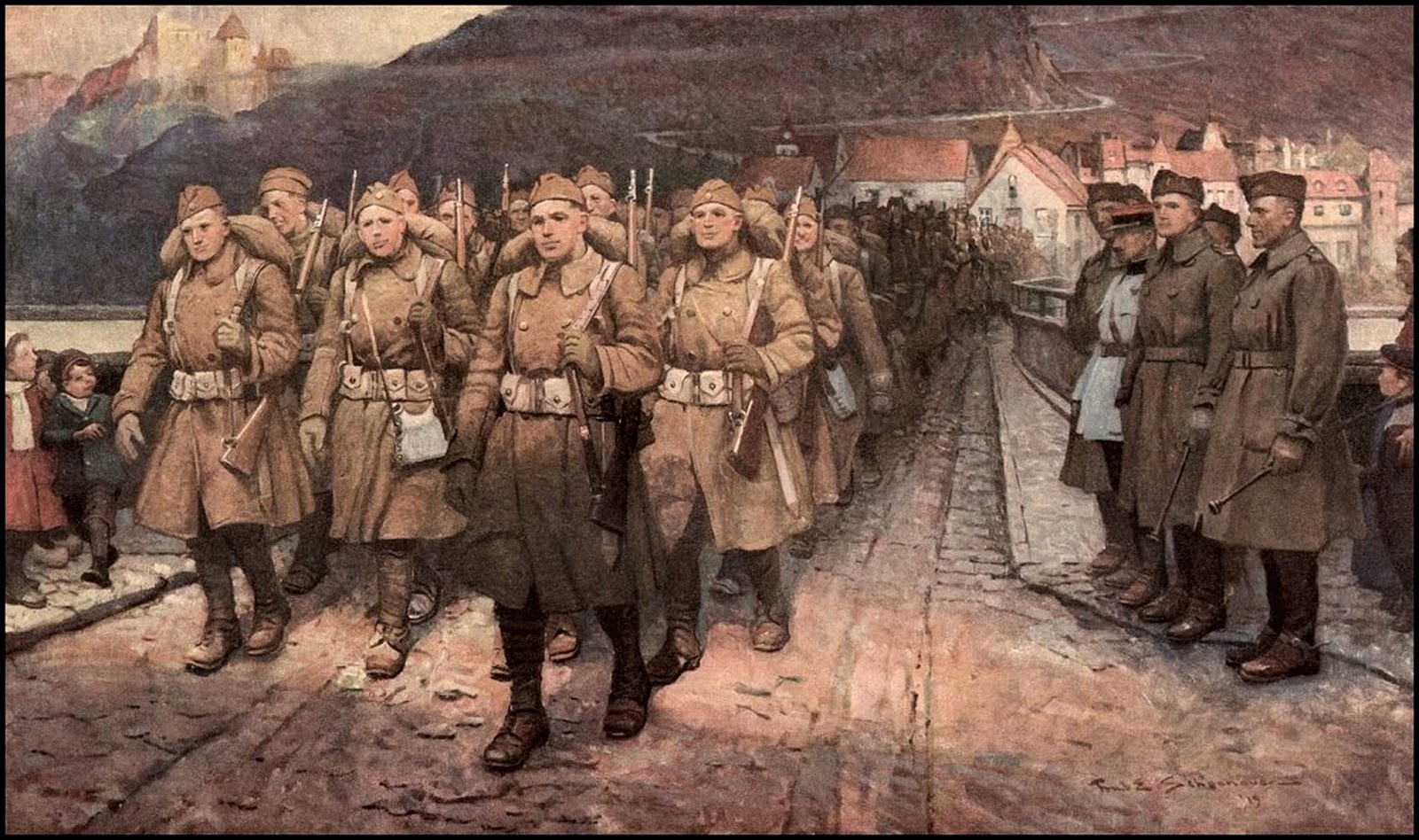 отряд идущий первым. отряд идущий первым. партизанская бригада григорьева карелия.