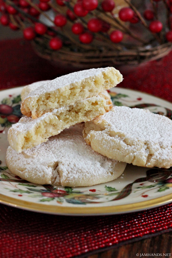 Soft Almond Pillow Cookies
