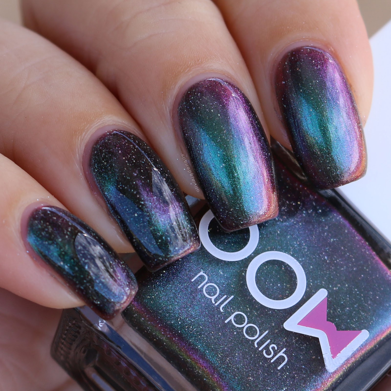 Bow Nail Polish Gravity Holo swatched by Olivia Jade Nails
