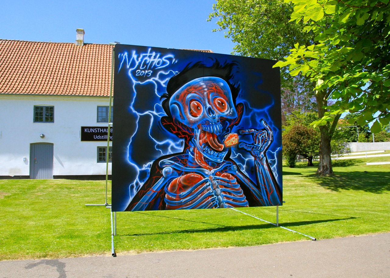 Nychos New Pieces In Denmark StreetArtNews
