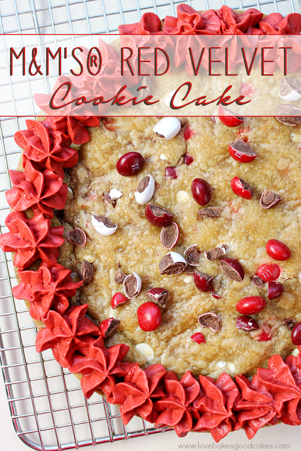 M&M's® Red Velvet Cookie Cake