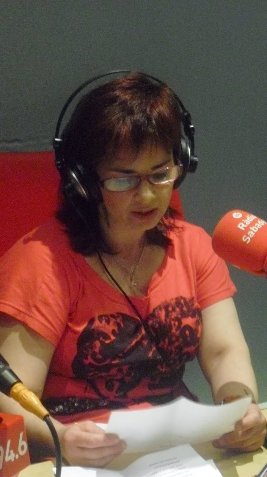 Recitando en radio Sabadell