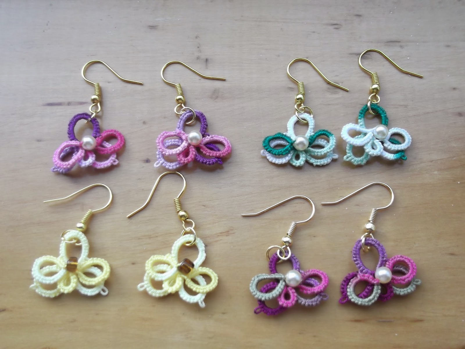 Margarets Designer Cards Cymbidium Orchid Earrings 23/25 motif challenge