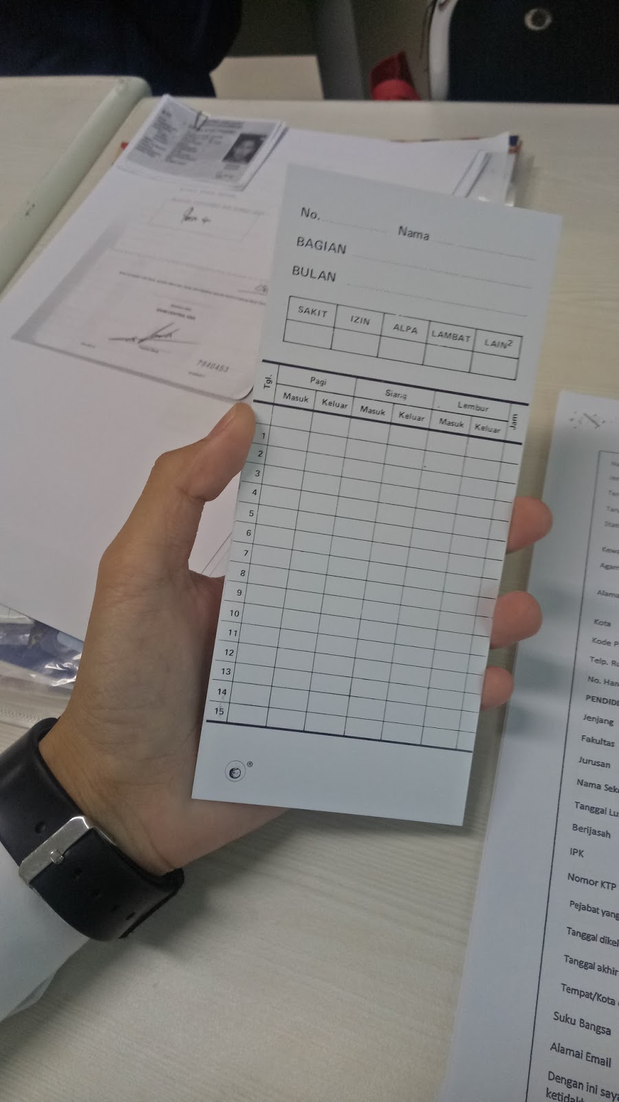 Tes Magang Bakti BCA ( Perjanjian Kerja)