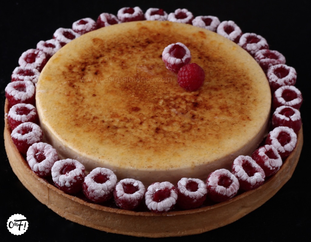La Tarte Aux Framboises Et A La Creme Brulee Vanille